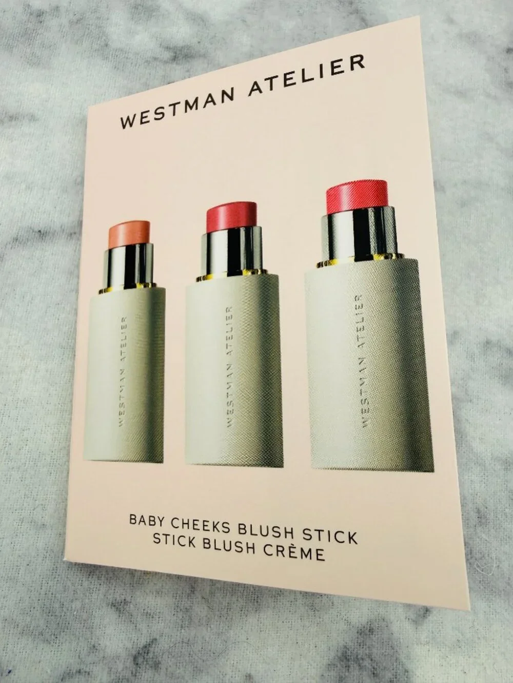 Westman Atelier Beauty Set-3xBaby Cheek Blush Stick Petal,Dou Dou,Poppet-3pc-NEW